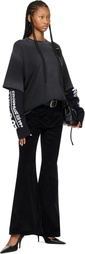 LU'U DAN Black Double Deck T-shirt