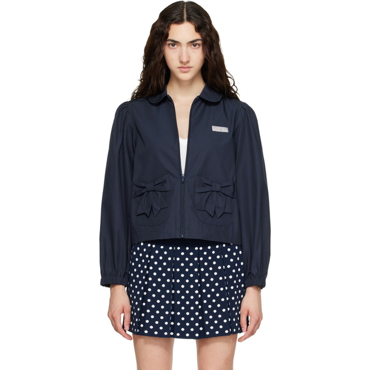 Photo: Sandy Liang Navy Necco Jacket