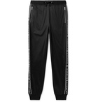 Givenchy - Tapered Logo-Jacquard Fleece-Lined Tech-Jersey Sweatpants - Men - Black