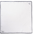 Kingsman - Drake's Silk Pocket Square - White