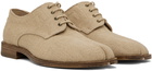 Maison Margiela Beige Jute Tabi Derbys