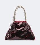 Stella McCartney Falabella Mini sequined top-handle bag