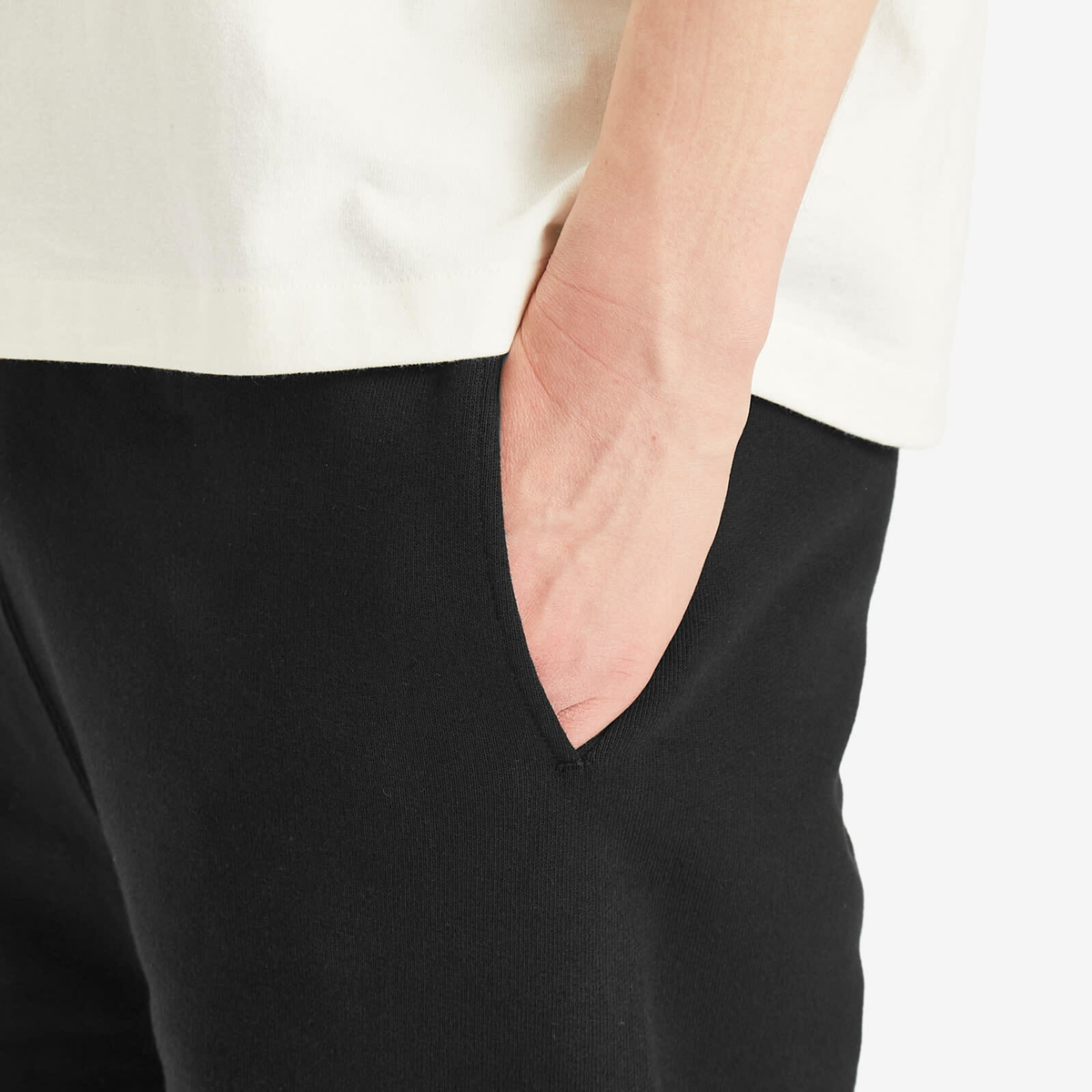 Jil Sander+ Men's Ribbed Waistband Sweat Pants in Black