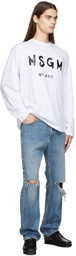 MSGM Blue Contrast Jeans