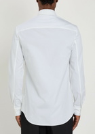 Calvin Klein Logo-embroidered Cotton-poplin Shirt White