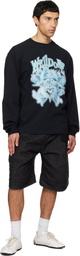 We11done Black Angel Rock Long-Sleeved T-shirt