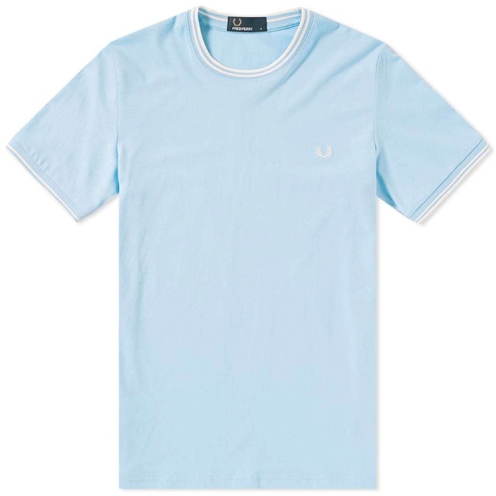 Photo: Fred Perry Twin Tipped Tee Blue