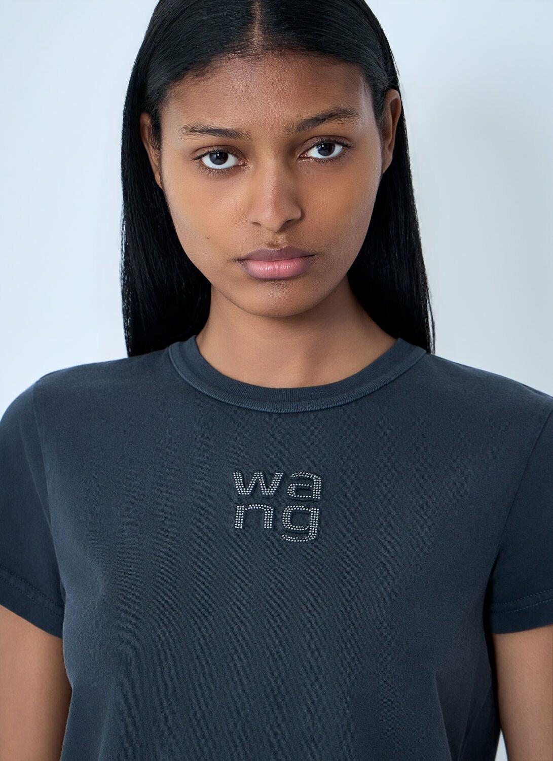 Alexander Wang Logo Motif Crewneck T-Shirt