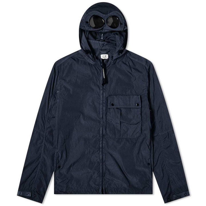 Photo: C.P. Company Chrome Goggle Hooded Overshirt