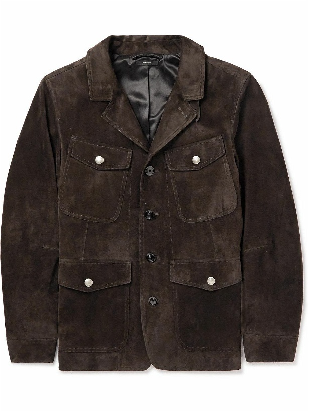 Photo: TOM FORD - Suede Field Jacket - Brown
