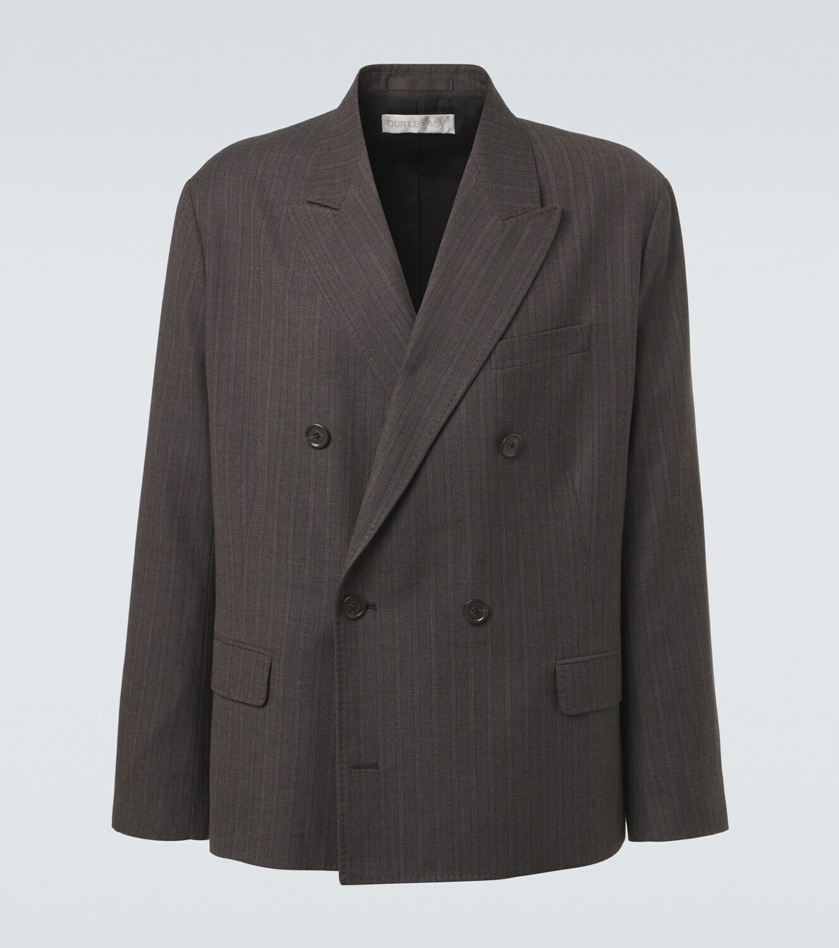 Our Legacy Halt striped wool and cotton blazer