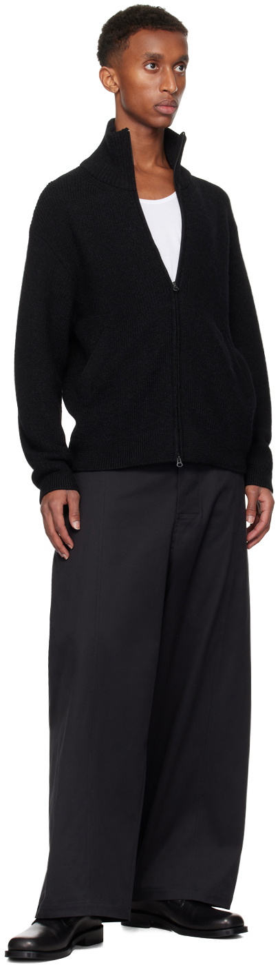 ATON Black Drivers Knit Sweater
