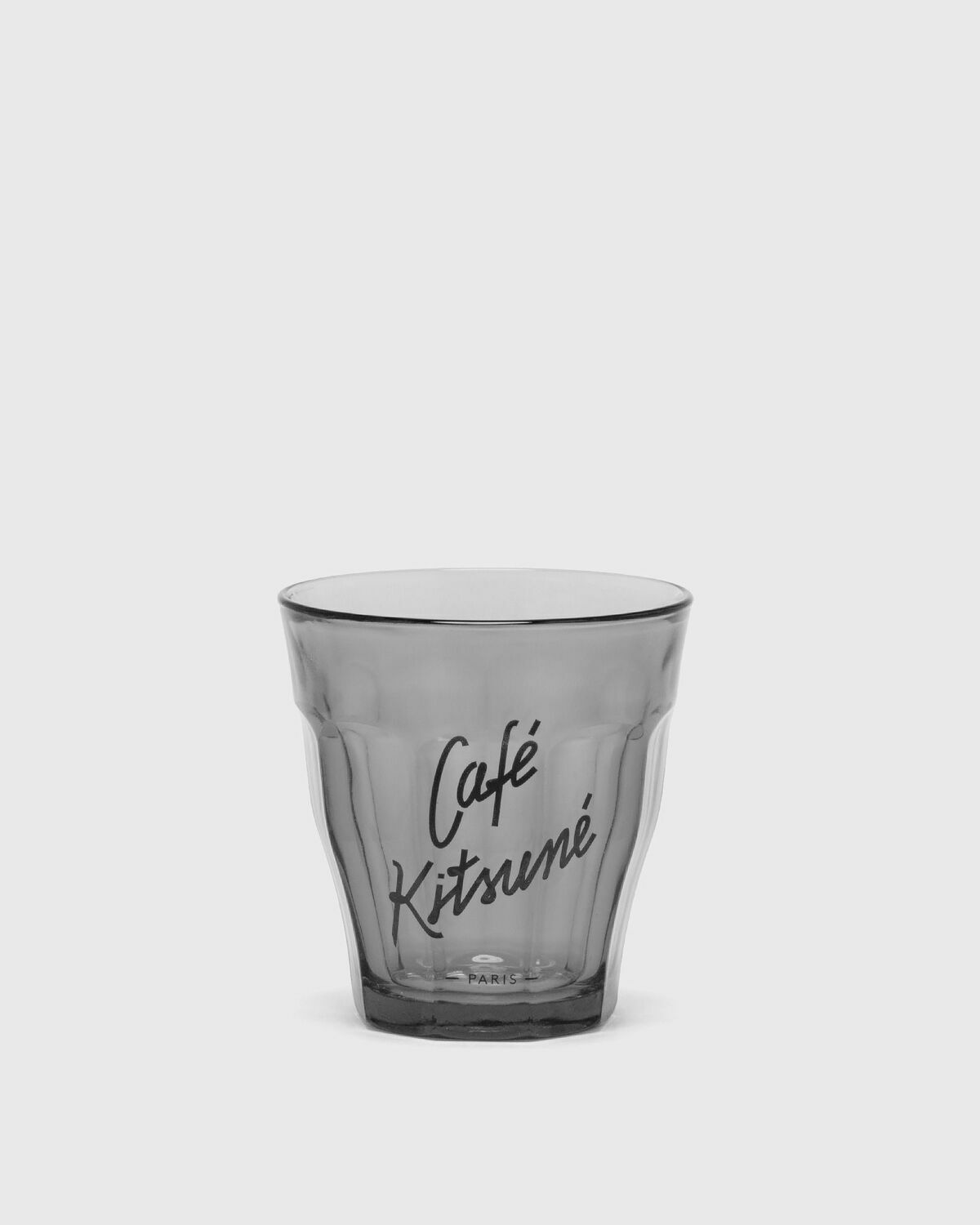 Maison Kitsune CAFE KITSUNE GLASS DURALEX "LE PICARDIE" 25cl Grey Mens Kitchen- & Tableware
