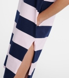 Coperni Striped cotton polo dress