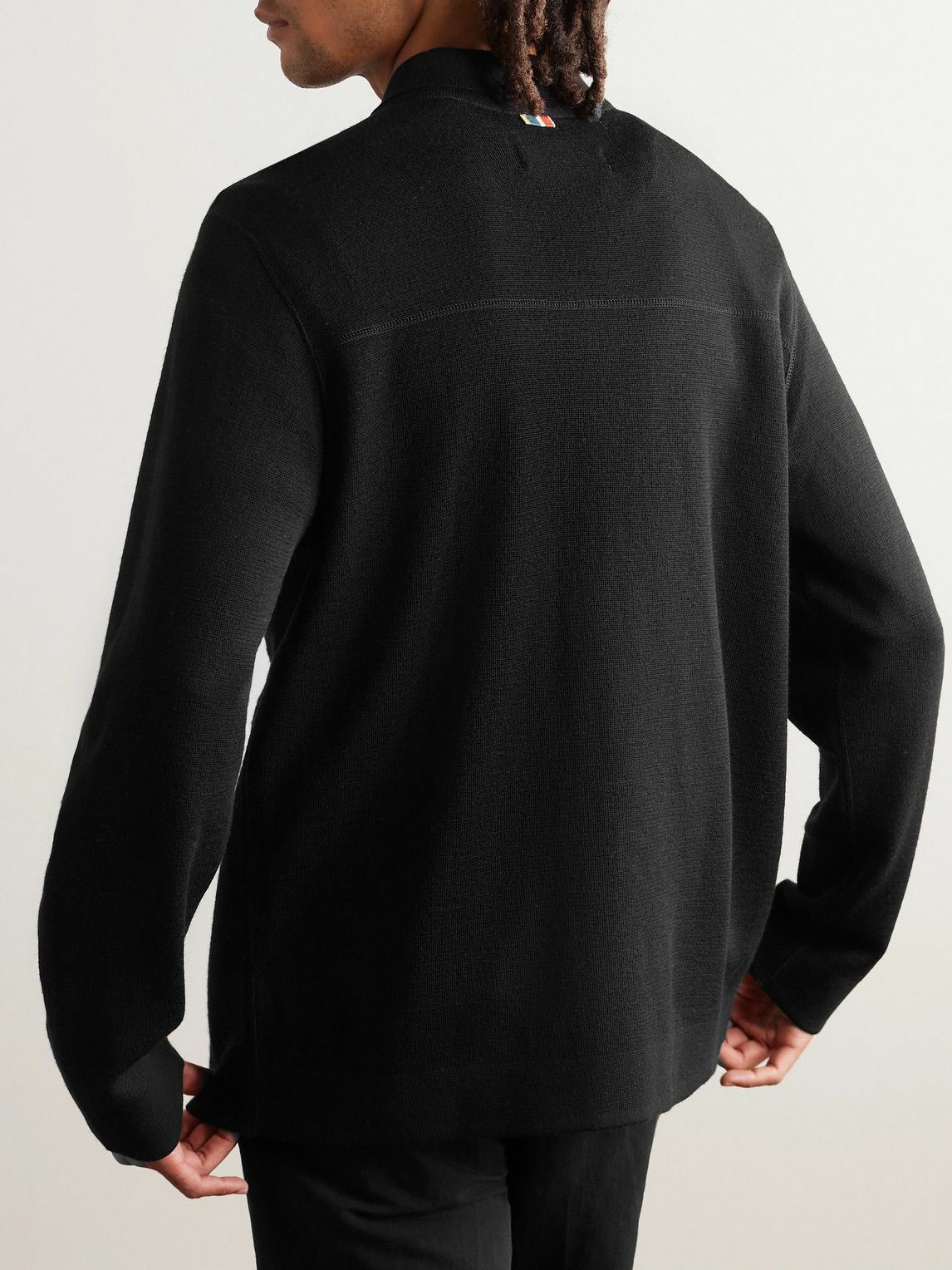 Orlebar Brown - Brigg Merino Wool Overshirt - Black