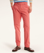 Brooks Brothers Men's Milano Slim-Fit Stretch Supima Cotton Poplin Chino Pants | Coral