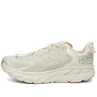 Hoka One One x Satisfy Clifton LS Sneakers in Celadon Tint/Whisper White