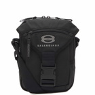 Balenciaga Men's Unity Cross Body Bag in Black 