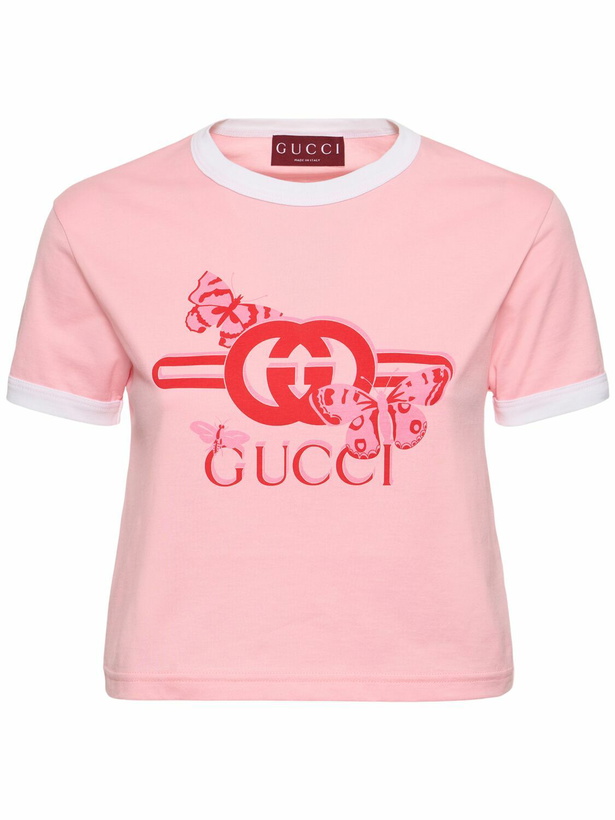 Photo: GUCCI New 90s Cotton Jersey T-shirt