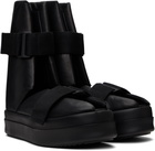 Rick Owens Black Hollywood Splint Sandals