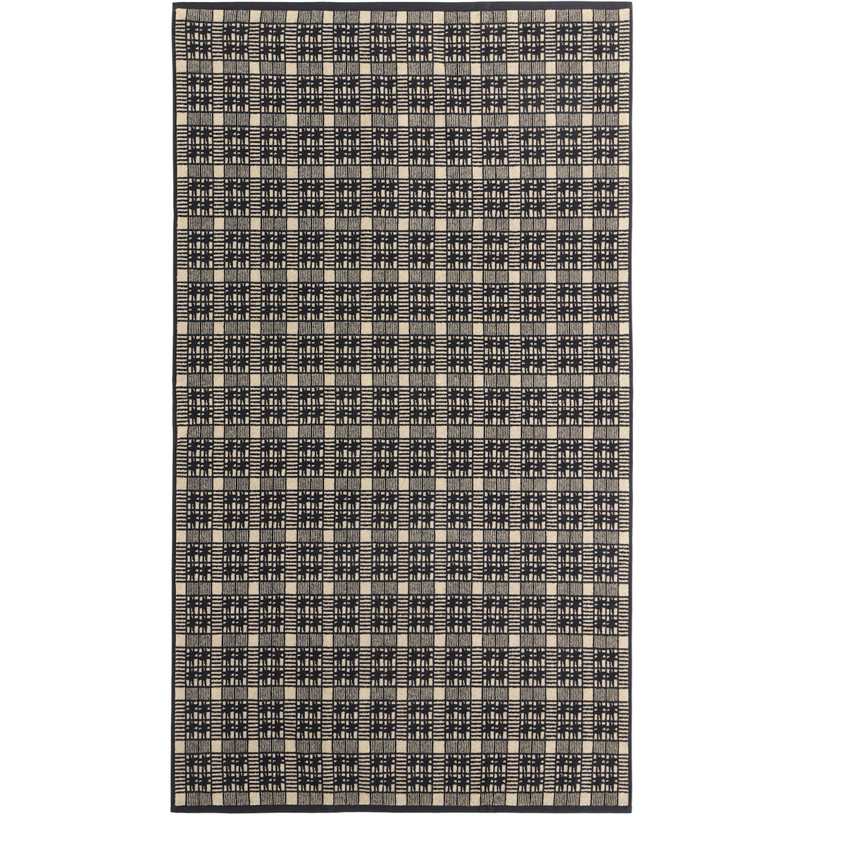 Autumn Sonata Black & Beige Alma Bath Sheet