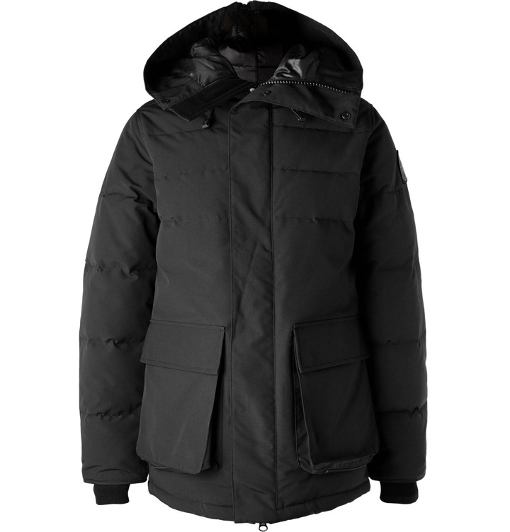 Photo: Canada Goose - Black Label Wedgemount Quilted Shell Down Hooded Parka - Black