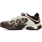 Salomon Brown & Off-White XT-Whisper Sneakers