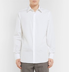 Gucci - Slim-Fit Logo-Detailed Cotton Shirt - Men - White