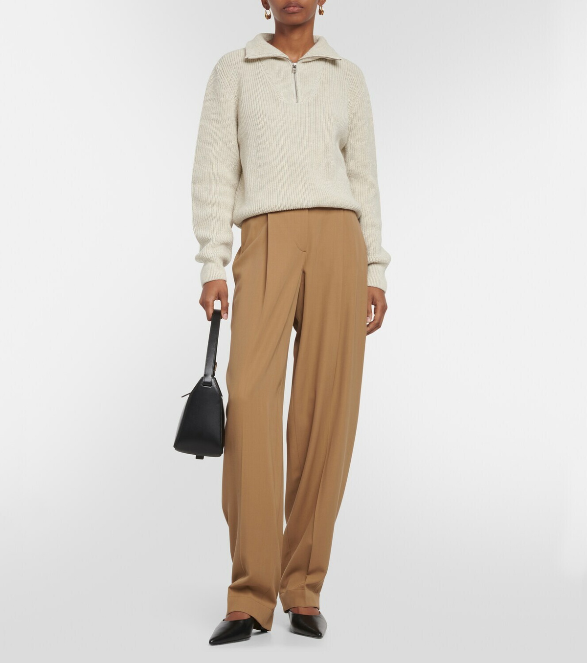 A.P.C. Alexanne ribbed cotton sweater