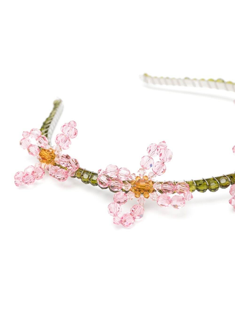 SIMONE ROCHA - Crystal Beaded Flower Hairband Simone Rocha display picture 2