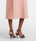 Valentino Crepe Couture floral-appliqué midi dress