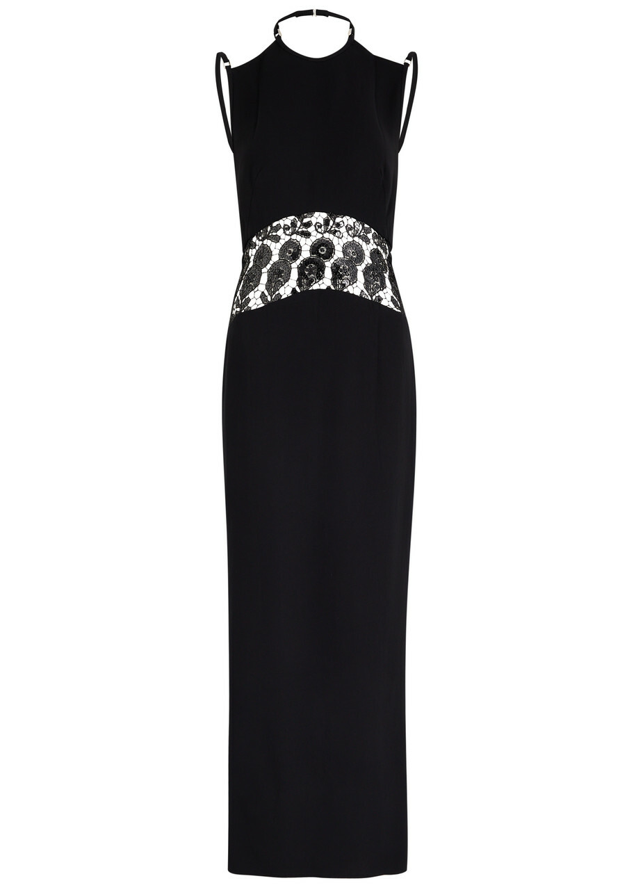Paris Georgia Tina Sequin-embellished Open-back Maxi Dress Black Paris Georgia Paris Georgia Tina Sequin-embellished Open-back Maxi Dress Black Paris Georgia