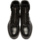 Saint Laurent Black William Front Zip Boots
