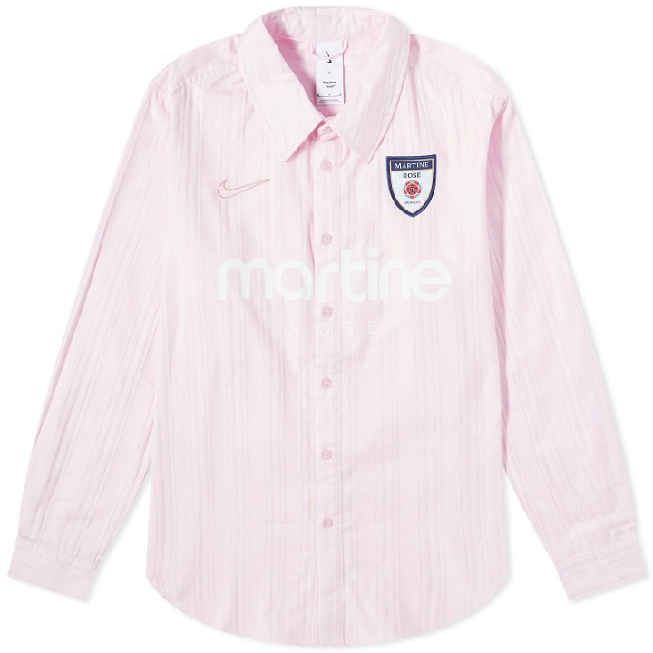 Photo: Nike x Martine Rose Dress Shirt in Pink Foam