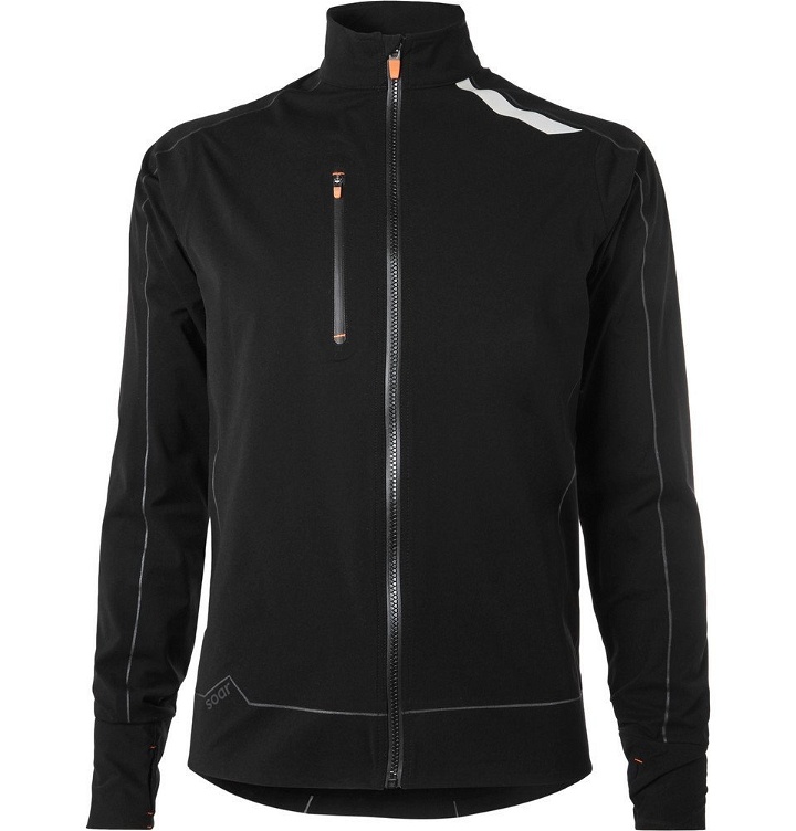 Photo: Soar Running - X-Line Water-Repellent Stretch-Shell Jacket - Black