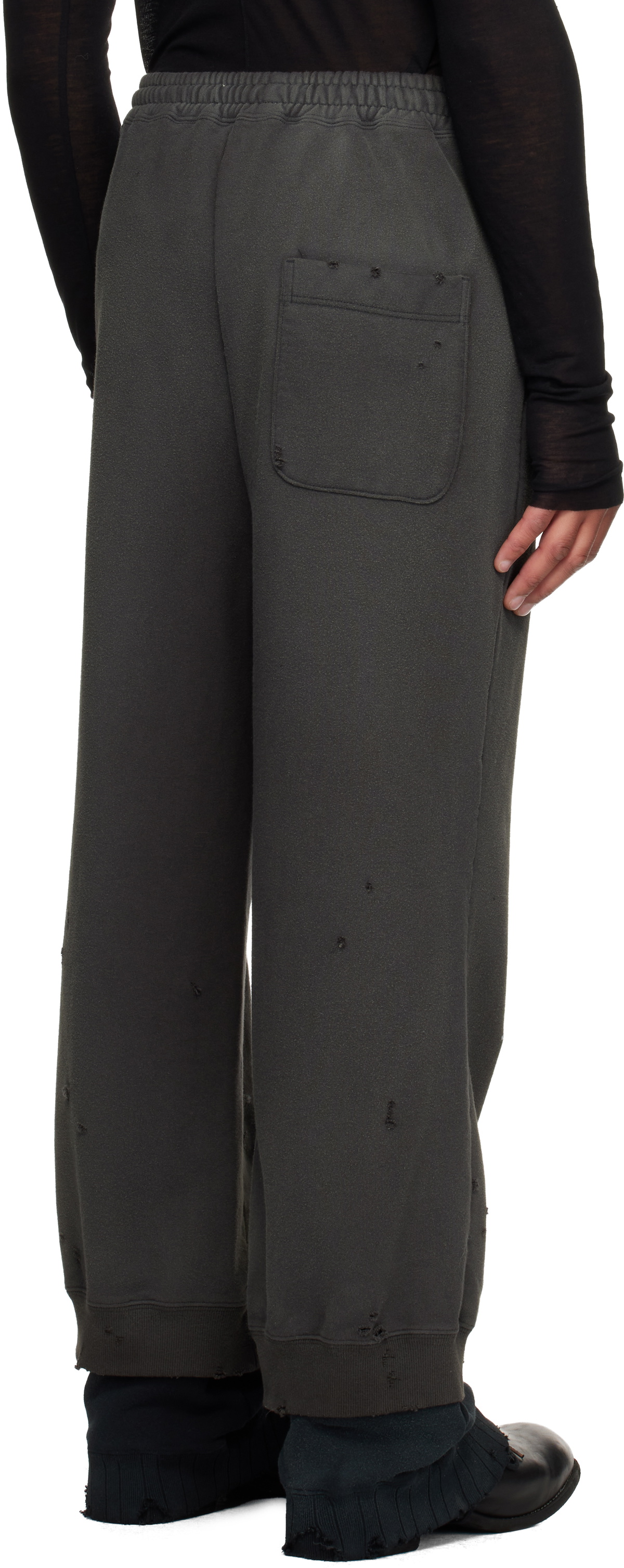 Maison MIHARA YASUHIRO Black Layered Sweatpants