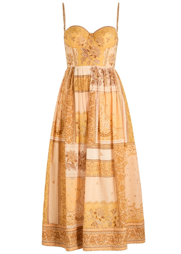 Zimmermann Natura linen and silk corset dress Zimmermann