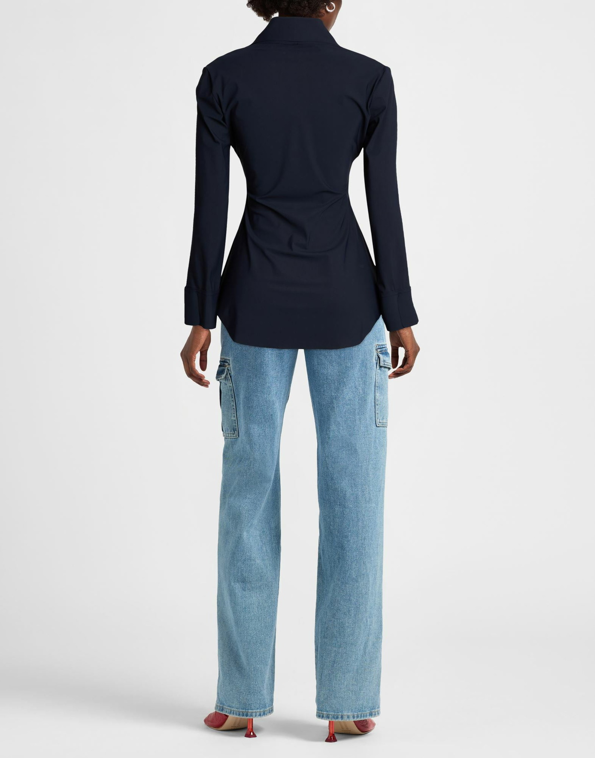 Chiara Boni La Petite Robe Womens Top in Navy