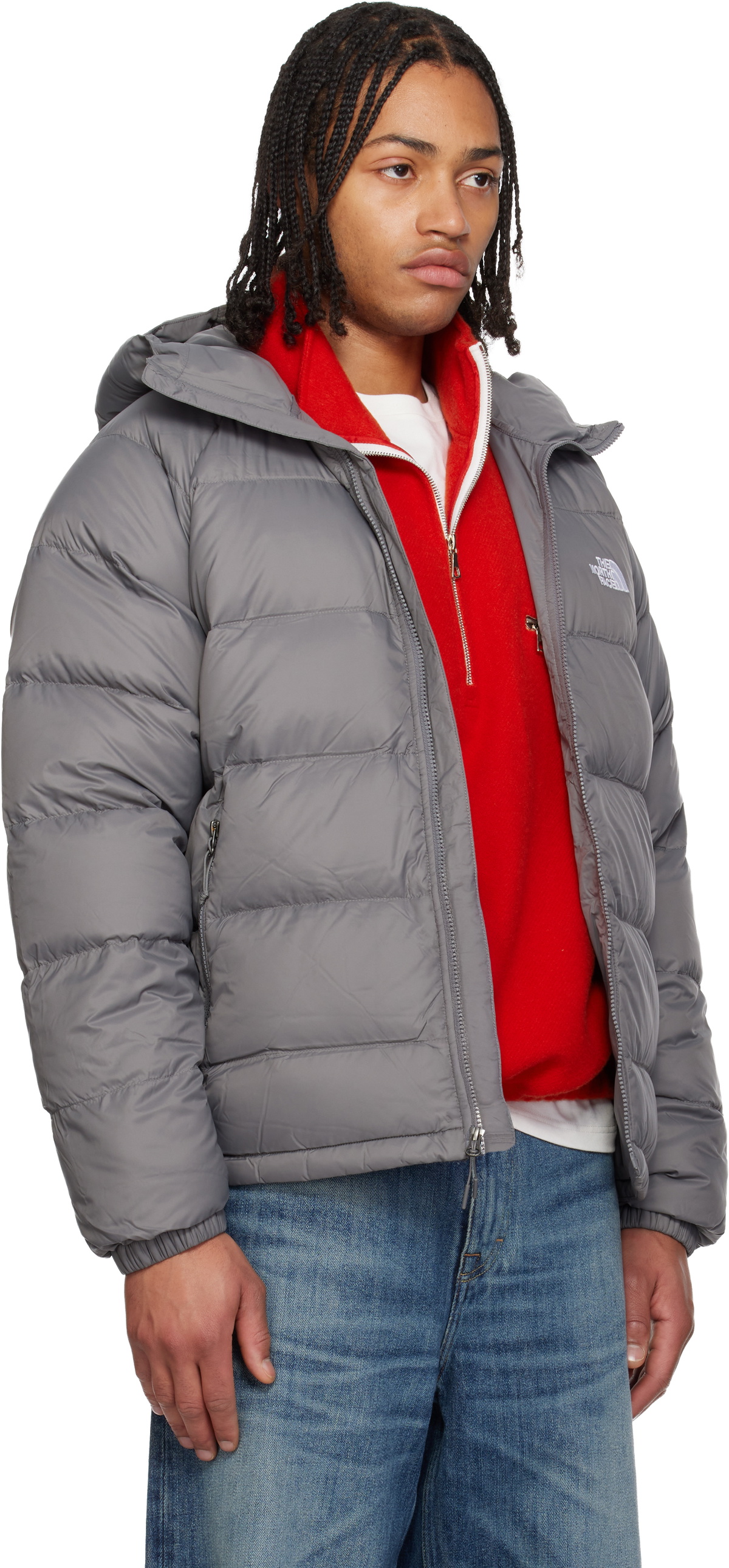 The North Face Gray Hydrenalite Hooded Down Jacket