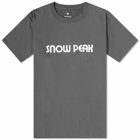 Snow Peak Men's Land Station T-Shirt in Charcoal