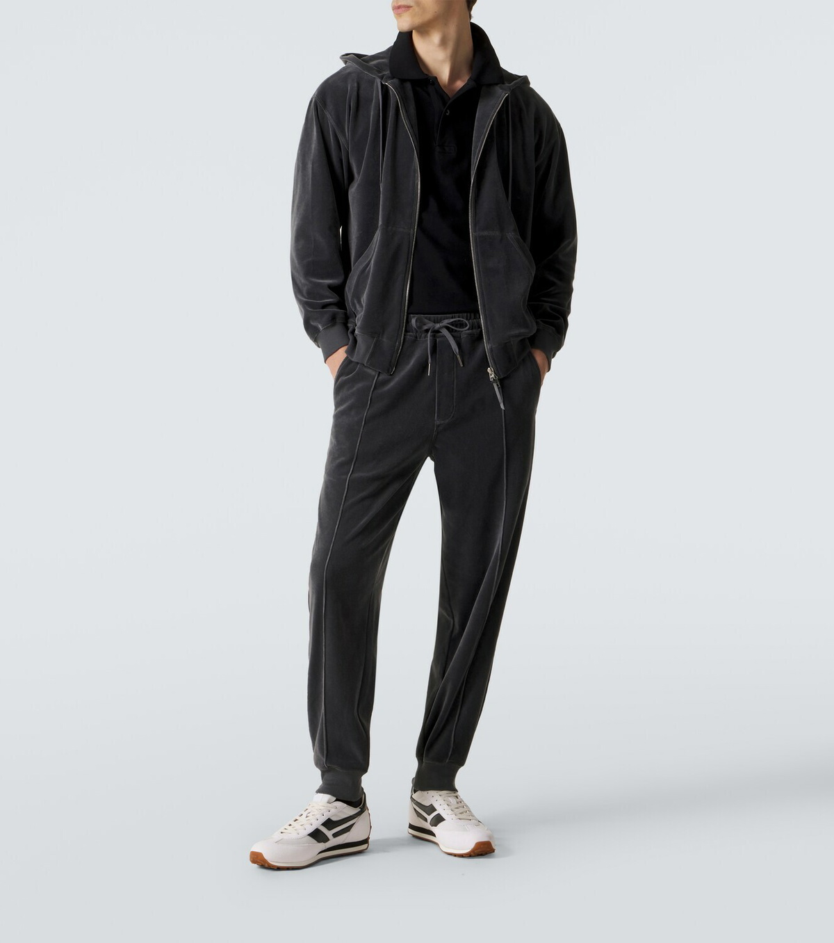 Tom Ford Velvet zip-up hoodie
