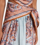 Zimmermann Aster floral silk maxi skirt