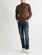 TOM FORD - Slim-Fit Stretch-Knit Mock-Neck Sweater - Brown