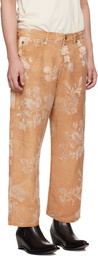 R13 Orange X-Boyfriend Trousers