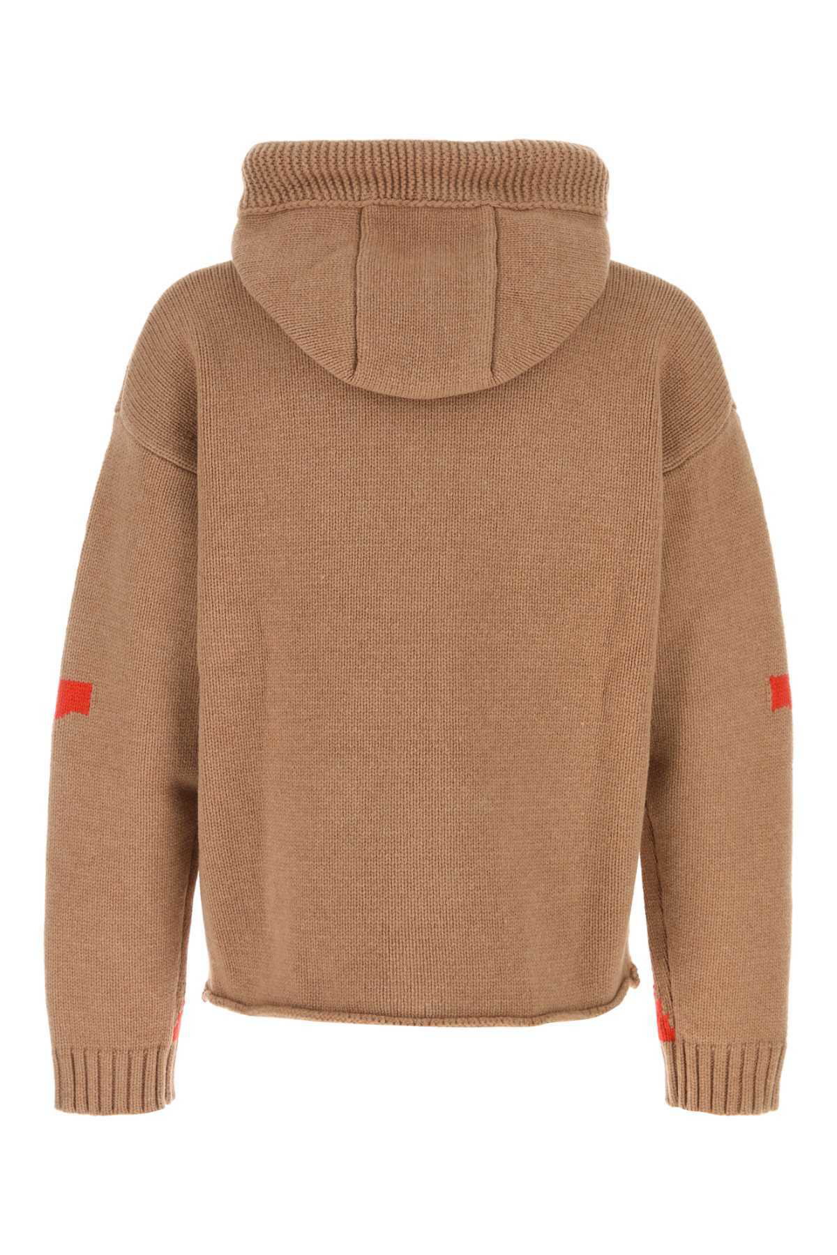 パーカー・フーディ Jw Anderson Camel Wool Sweatshirt J.W. Anderson Camel Wool Sweatshirt JW Anderson