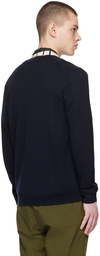 Paul Smith Navy Artist Stripe Cardigan