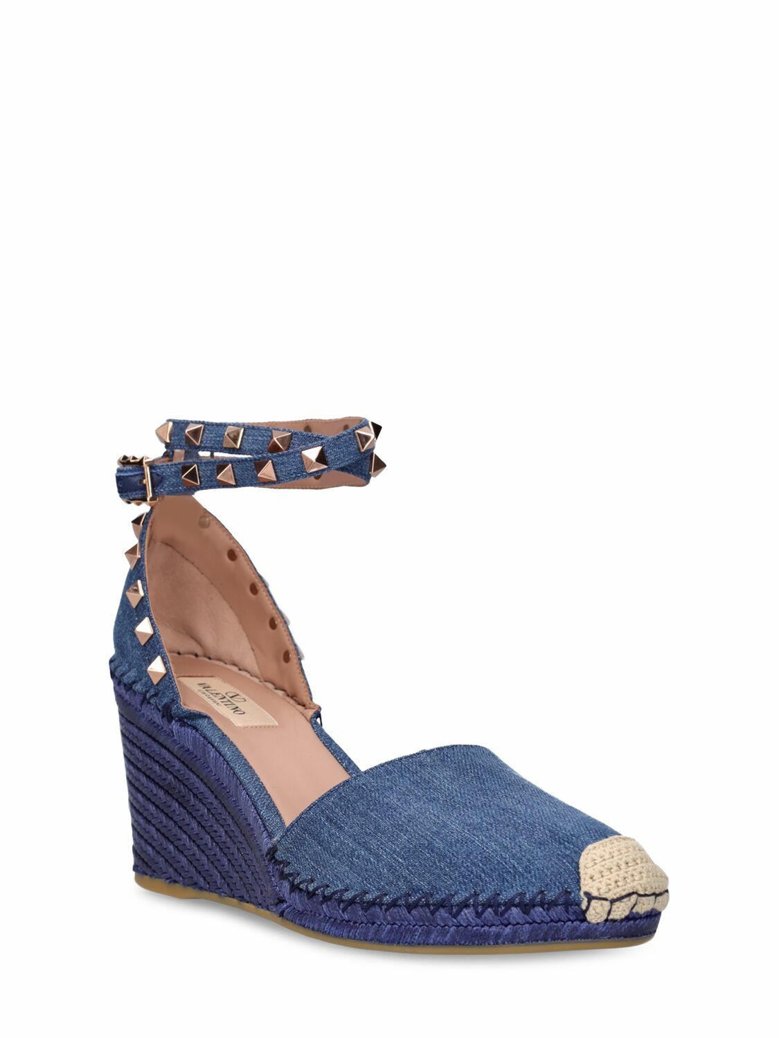 Valentino shop denim wedges