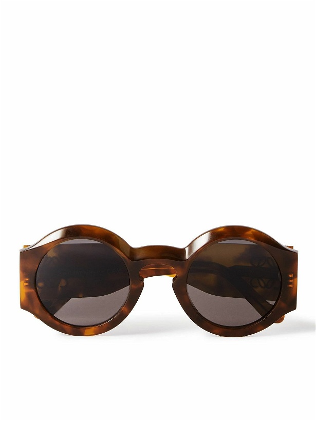 Photo: LOEWE - Round-Frame Tortoiseshell Acetate Sunglasses