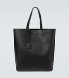 Saint Laurent - Leather shopping tote bag