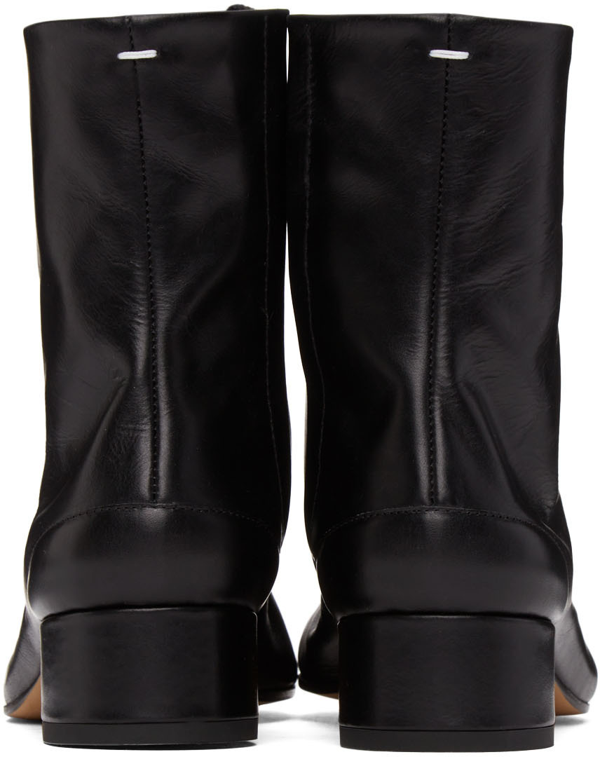 【Maison Margiela】Tabi Low Heel Booties Maison Margiela - Black Low-Heel Tabi Boots – Frances May